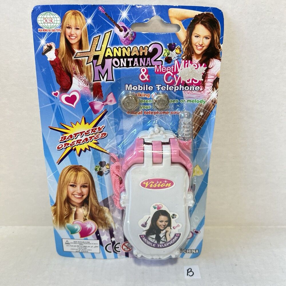 Hannah Montana 2 & Meet Miley Cyrus Toy Cell Phone- Unopened Y2K